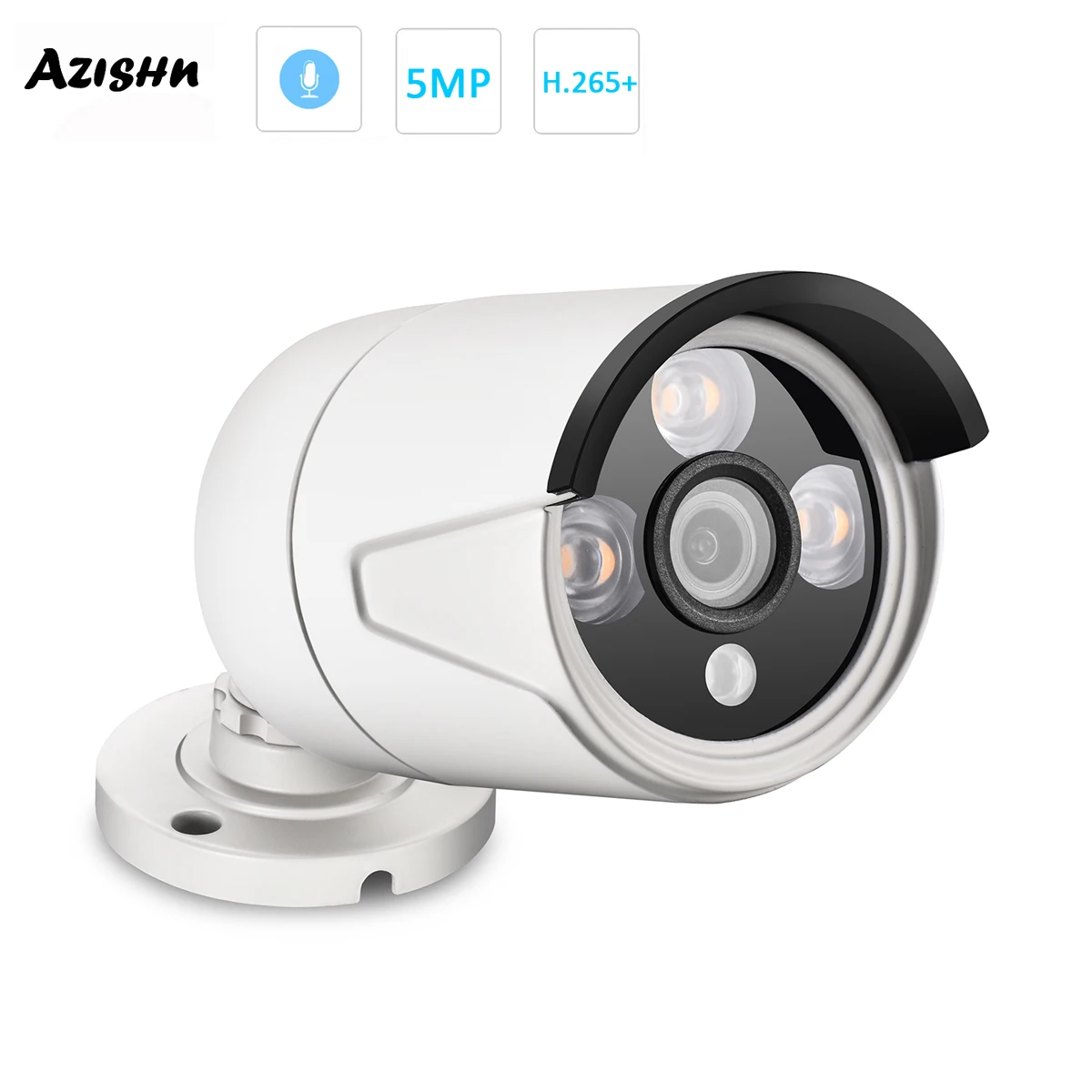 AZISHN H.265+ 5MP 4MP 3MP 2MP POE IP Camera Outdoor Video Motion Detection 3IR Array LEDS CCTV Security for POE NVR System
AZISHN H.265+ 5MP 4MP 3MP 2MP POE IP Camera Outdoor Video Motion Detection 3IR Array LEDS CCTV Security for POE NVR System