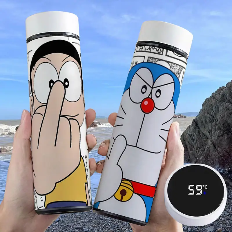 Умный термос Doraemon с мультяшным изображением кошки, большая емкость, портативный, с высоким взглядом, с отображением температуры, мультяшная чашка для воды, подарок
Умный термос Doraemon с мультяшным изображением кошки, большая емкость, портативный, с высоким взглядом, с отображением температуры, мультяшная чашка для воды, подарок