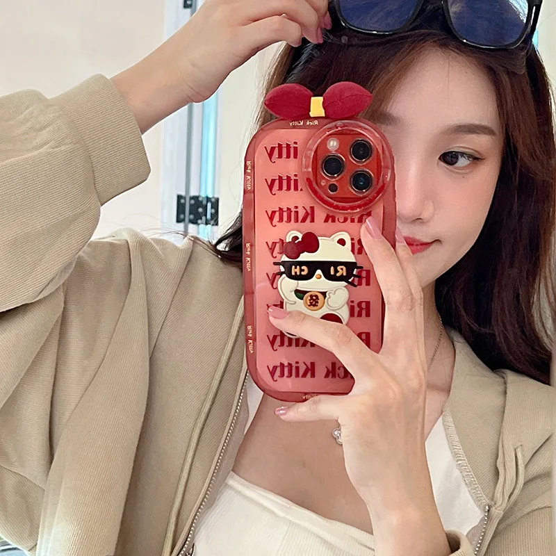 Sanrio Hello Kitty Wearing Sunglasses Bow Phone Cases For iPhone 14 13 12 11 Pro Max Mini XR X XS MAX Plus Shockproof Cover
Sanrio Hello Kitty Wearing Sunglasses Bow Phone Cases For iPhone 14 13 12 11 Pro Max Mini XR X XS MAX Plus Shockproof Cover