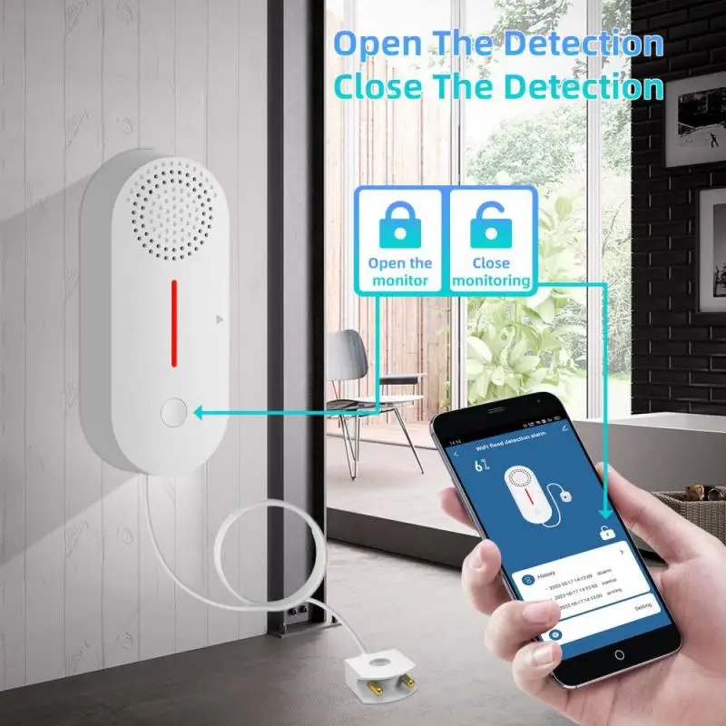 WIFI Tuya Smart Water Leak Sensor Detector Alarm Flood Water Leakage Sensor Compatible With Smart Life Google Home Alexa
WIFI Tuya Smart Water Leak Sensor Detector Alarm Flood Water Leakage Sensor Compatible With Smart Life Google Home Alexa