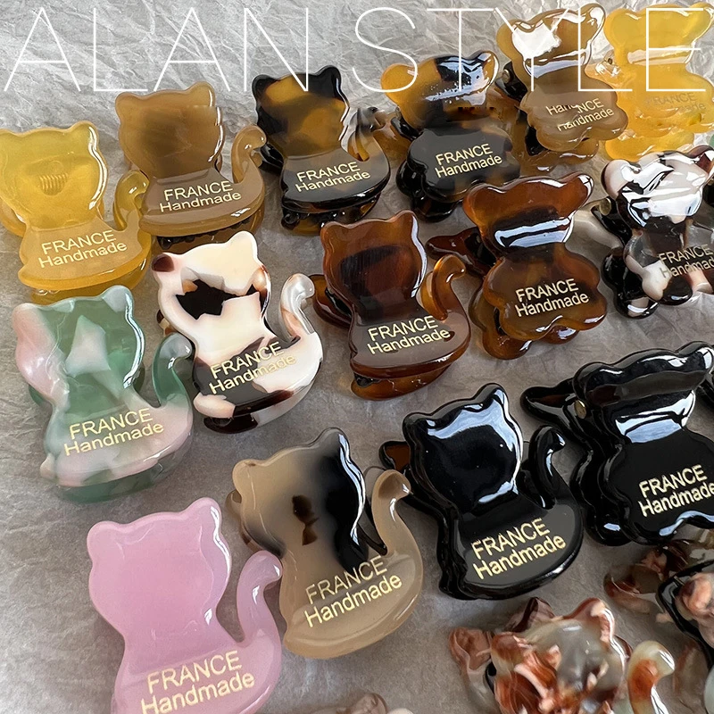 Women Mini Cat Design Acetate Barrettes Hair Trendy Hair Claw Girls Luxury Side clip Hair Accessories bangclip Headwear Hairgrip
Women Mini Cat Design Acetate Barrettes Hair Trendy Hair Claw Girls Luxury Side clip Hair Accessories bangclip Headwear Hairgrip