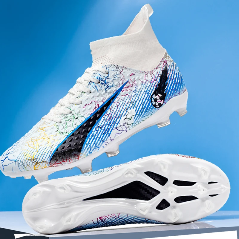 Men's New Soccer Cleats Shoes TF/FG High Top Football Cleats Shoe Non Slip Spike Football Boots Outdoor Soccer Shoes for Kids
Men's New Soccer Cleats Shoes TF/FG High Top Football Cleats Shoe Non Slip Spike Football Boots Outdoor Soccer Shoes for Kids
