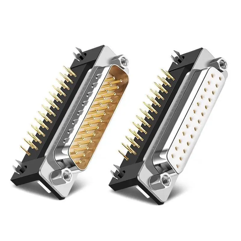 DB25 and bridge female and female head 90 degrees of corner weld two rows male female head 25-pin parallel port socket
DB25 and bridge female and female head 90 degrees of corner weld two rows male female head 25-pin parallel port socket