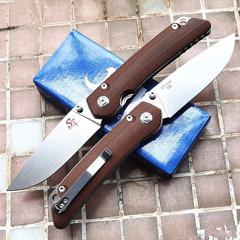 Sitivien New Micarta / G10 ST128 D2 Steel Ball Bearing Folding Camping Hunting Kitchen Survival Outdoor EDC Tool Utility Knife
Sitivien New Micarta / G10 ST128 D2 Steel Ball Bearing Folding Camping Hunting Kitchen Survival Outdoor EDC Tool Utility Knife