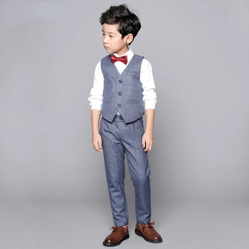 Children Formal Vest Suit Sets Spring Autumn Kids Students Performance Party School Uniform Costume Boys Vest Pants Clothes Set
Children Formal Vest Suit Sets Spring Autumn Kids Students Performance Party School Uniform Costume Boys Vest Pants Clothes Set