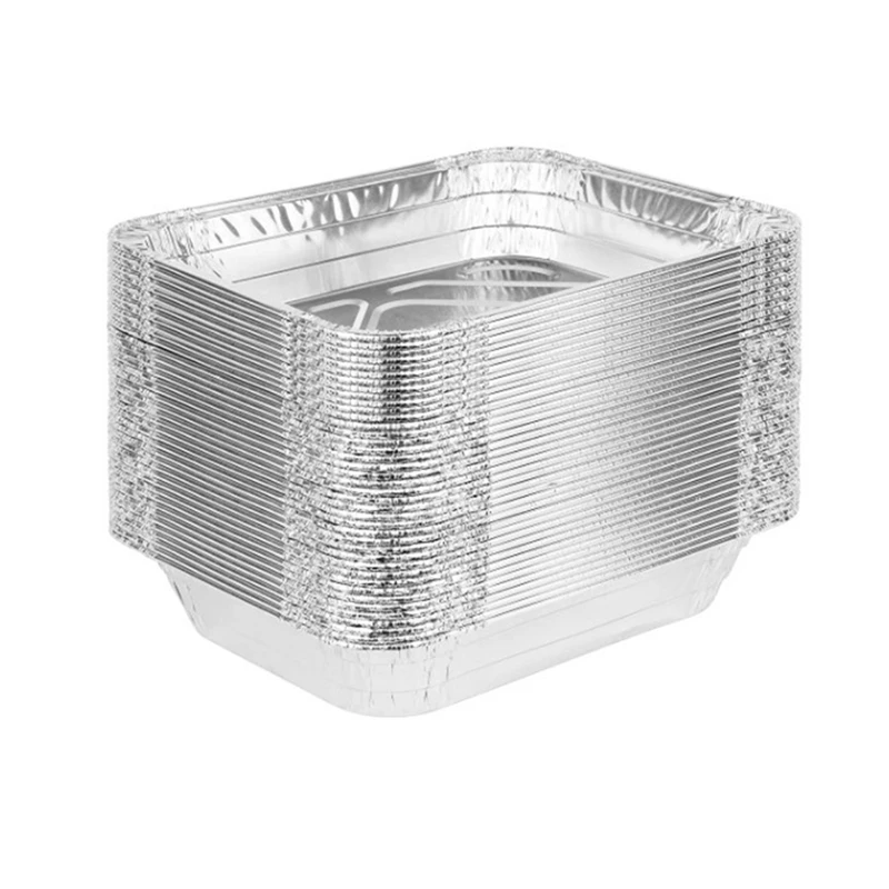 Heavy Duty Aluminum Foil Pans 50 Pack Half Size Deep Steam Table Pans, Premium Disposable Baking Pans
Heavy Duty Aluminum Foil Pans 50 Pack Half Size Deep Steam Table Pans, Premium Disposable Baking Pans