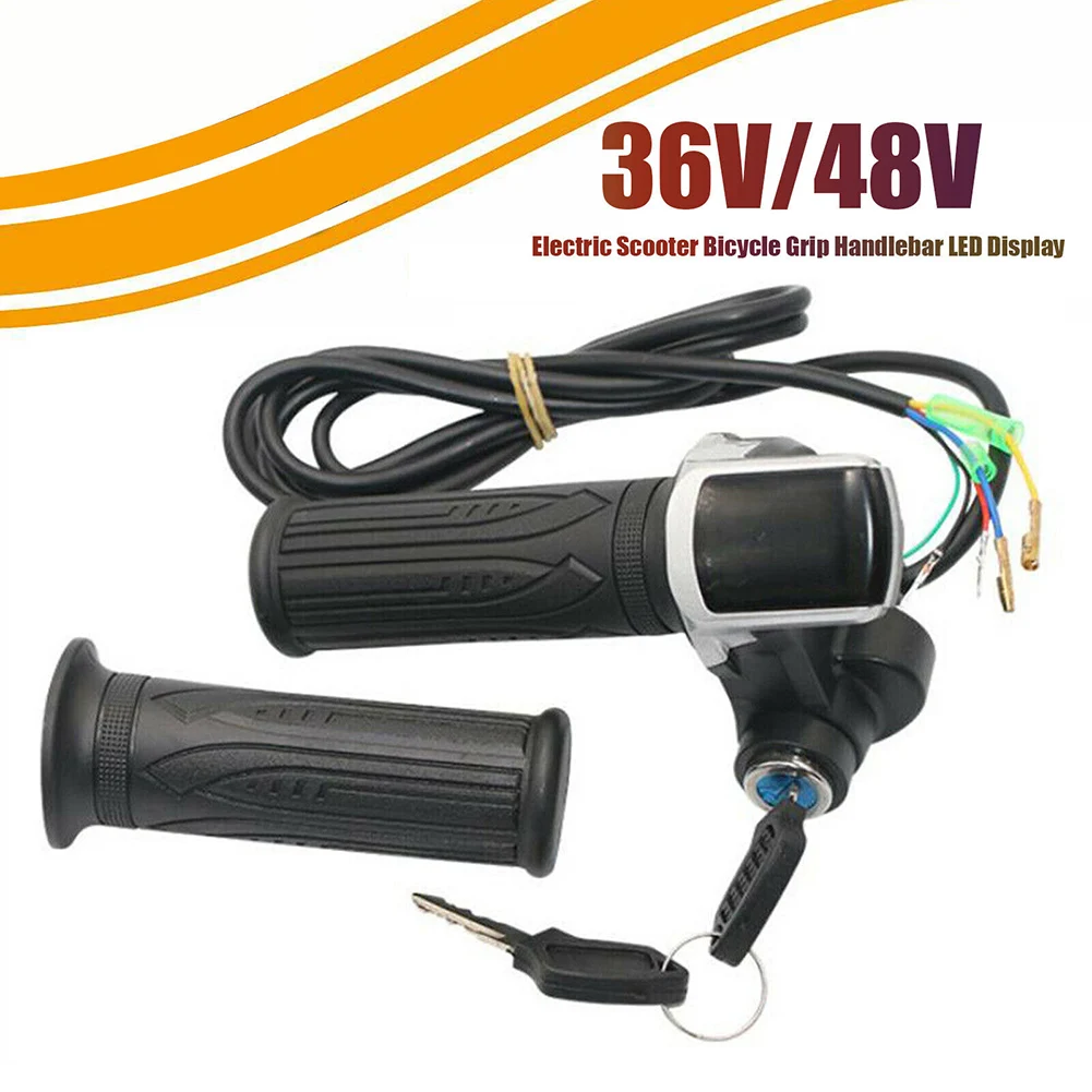 36/48V E-Bike Throttle Accelerator Electric Scooter Grip Handlebar With LED Display Electric Bicycle Accessories
36/48V E-Bike Throttle Accelerator Electric Scooter Grip Handlebar With LED Display Electric Bicycle Accessories