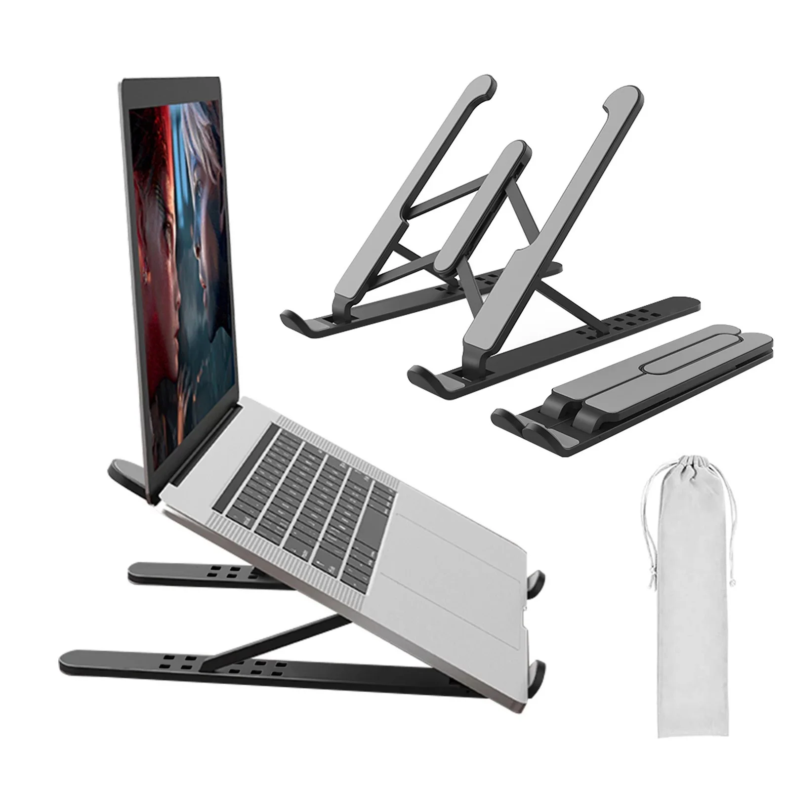 Foldable Laptop Stand Non-Slip Silicone Portable Adjustable Notebook Stand Holder Tablet Base Cooler Bracket For MacBook Air Pro
Foldable Laptop Stand Non-Slip Silicone Portable Adjustable Notebook Stand Holder Tablet Base Cooler Bracket For MacBook Air Pro