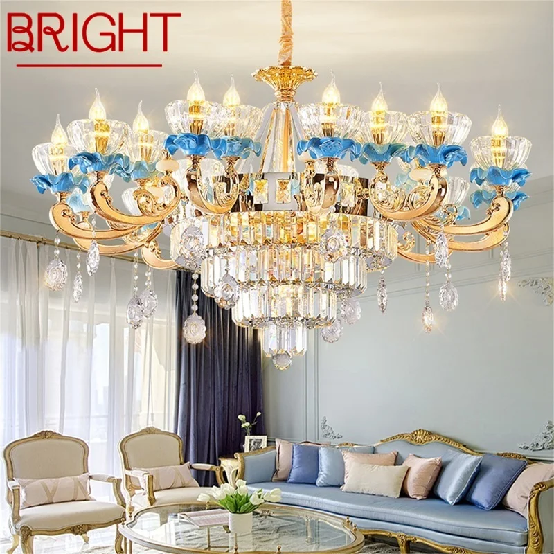 BRIGHT Nordic Modern Chandelier Creative Luxury Crystal LED Candle Pendant Lamp for Home Decor Living Room Hotel Lobby Fixtures
BRIGHT Nordic Modern Chandelier Creative Luxury Crystal LED Candle Pendant Lamp for Home Decor Living Room Hotel Lobby Fixtures