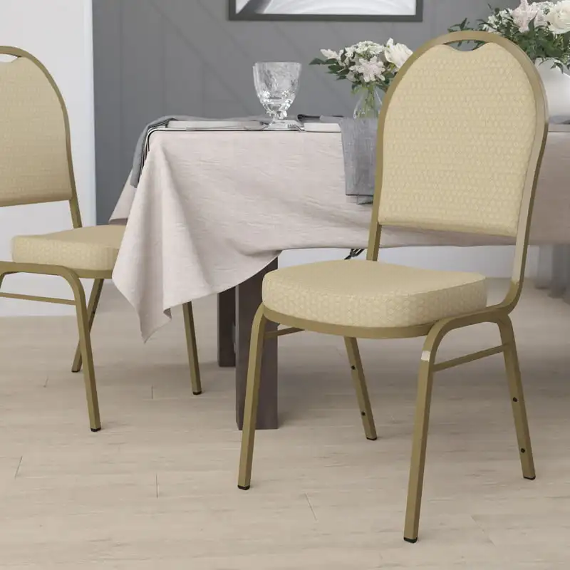 HERCULES Series Dome Back Stacking Banquet Chair in Beige Patterned Fabric - Frame
HERCULES Series Dome Back Stacking Banquet Chair in Beige Patterned Fabric - Frame