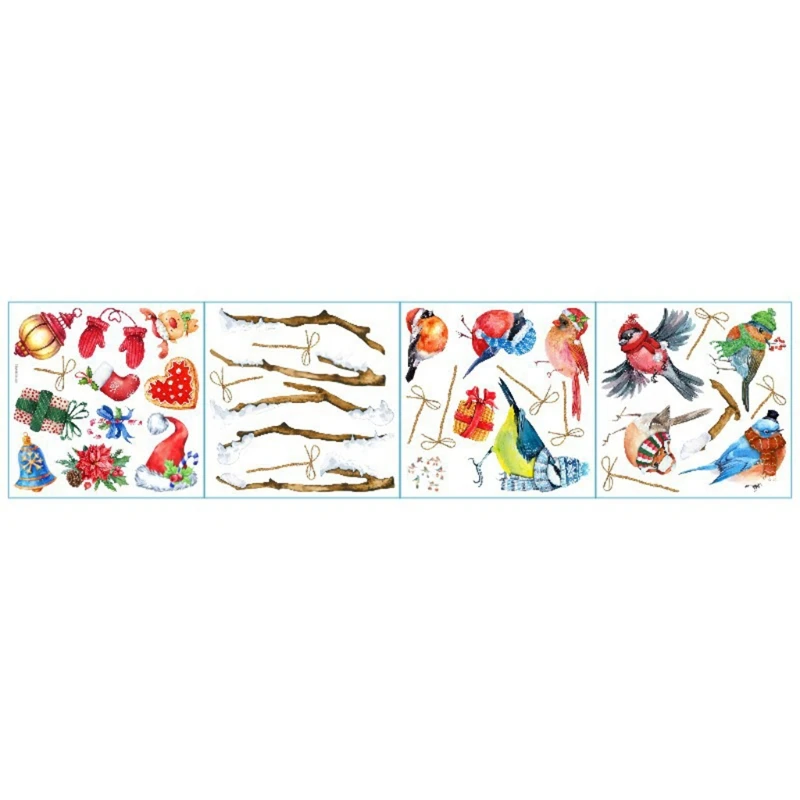 Christmas Window Clings Colorful Robin Bird Tree Brances Glass Sticker Decal Snowy Holiday Refrigerator Wall Mural Decor
Christmas Window Clings Colorful Robin Bird Tree Brances Glass Sticker Decal Snowy Holiday Refrigerator Wall Mural Decor