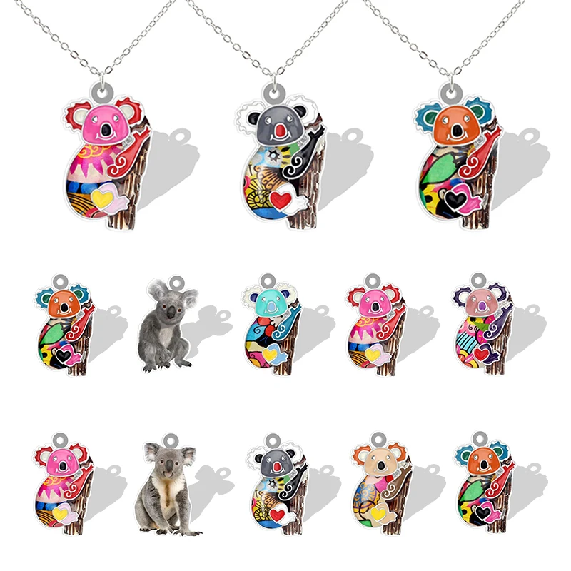 Lovely Koalas Photo Pendant Necklace Acrylic Hand Made 2D Sheet Koala Bear Necklaces Animals Epoxy Jewelrys QDW578
Lovely Koalas Photo Pendant Necklace Acrylic Hand Made 2D Sheet Koala Bear Necklaces Animals Epoxy Jewelrys QDW578
