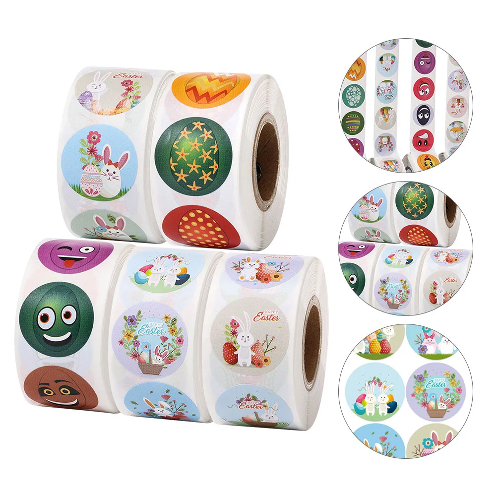 5 Rolls of Easter Stickers Easter Cartoon Stickers Coated Paper Stickers Self-adhesive Stickers 
5 Rolls of Easter Stickers Easter Cartoon Stickers Coated Paper Stickers Self-adhesive Stickers