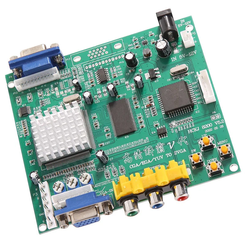 

Arcade Game Decoder Board RGB CGA EGA YUV to VGA HD Video Converter Board 1 VGA Single Output for CRT LCD PDP Monitor