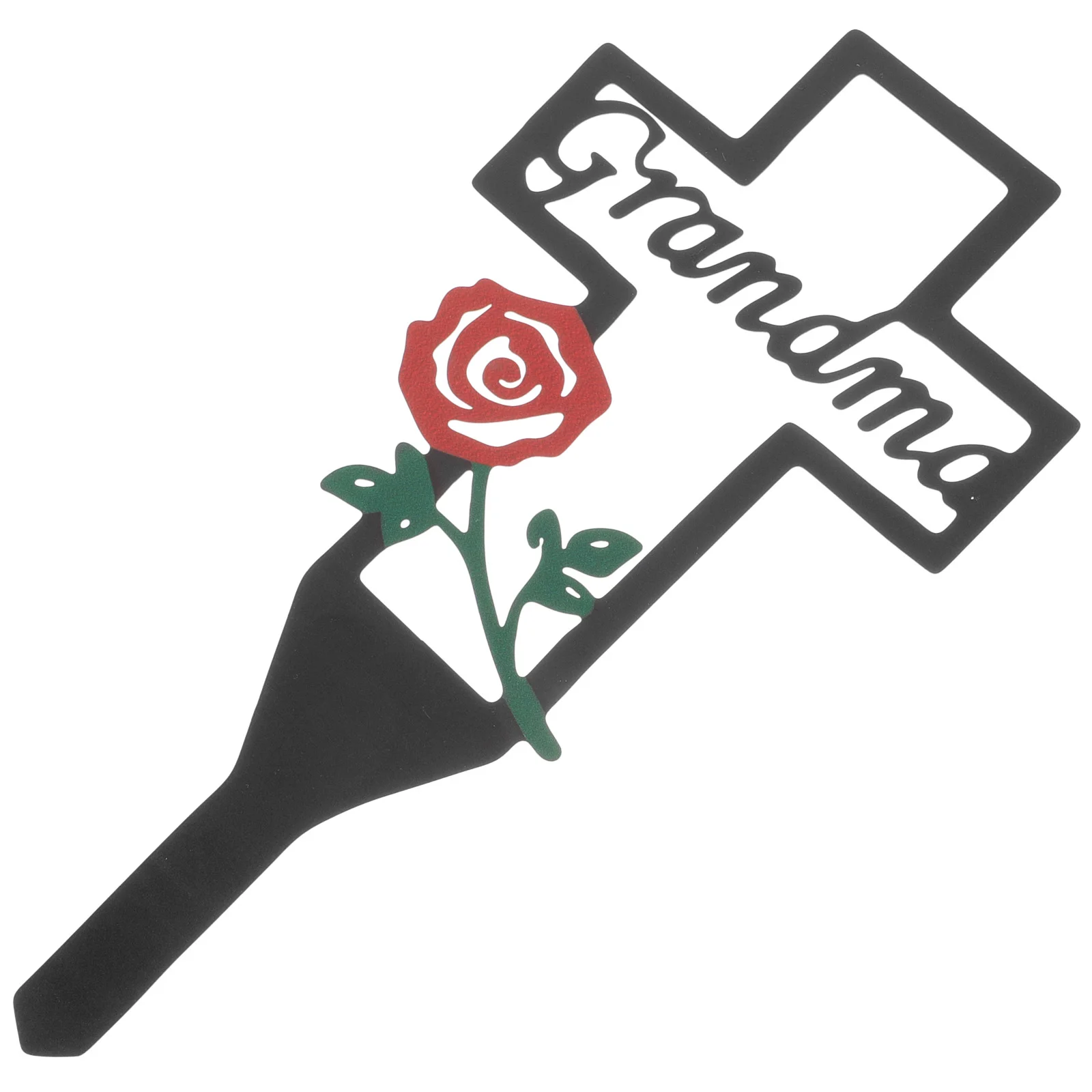 Cemetery Cross Stake Decorative Metal Memorial Stake Cross Yard Stake Sign Cemetery Decor for Grandma
Cemetery Cross Stake Decorative Metal Memorial Stake Cross Yard Stake Sign Cemetery Decor for Grandma