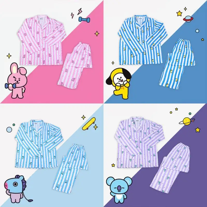 Корейская Idol Group Bt21 Милая мультяшная кавайная Домашняя одежда вокруг пижамы повседневная одежда костюм из двух частей для мужчин и женщин н...
Корейская Idol Group Bt21 Милая мультяшная кавайная Домашняя одежда вокруг пижамы повседневная одежда костюм из двух частей для мужчин и женщин н...