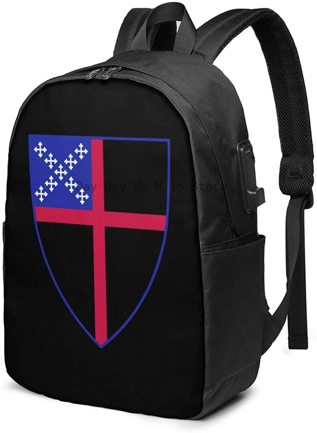 Episcopal Church Logo Business Laptop School Bookbag Travel Backpack with USB Charging Port & Headphone Port Fit 17 in
Episcopal Church Logo Business Laptop School Bookbag Travel Backpack with USB Charging Port & Headphone Port Fit 17 in