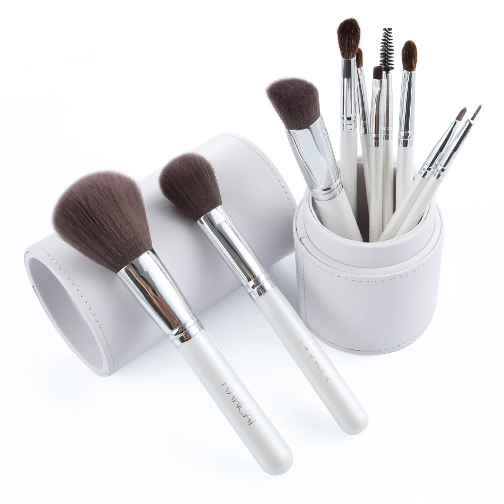 RANCAI 10pcs High Quality Top Synthetic Hair With White/Pink Cylinder Brush set Makeup Brushes Professional Cosmetics Brush Set 
RANCAI 10pcs High Quality Top Synthetic Hair With White/Pink Cylinder Brush set Makeup Brushes Professional Cosmetics Brush Set