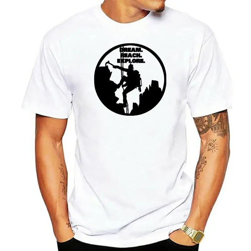 Mountain Rock Climbing Gear Quote Dream Reach Explore Color T-Shirt New 2022 Fashion Men Summer Casual Design T Shirt 
Mountain Rock Climbing Gear Quote Dream Reach Explore Color T-Shirt New 2022 Fashion Men Summer Casual Design T Shirt