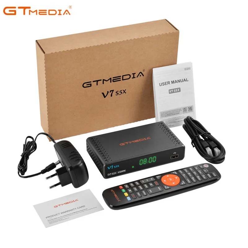 Gtmedia V7S5X Europe TV Tuner DVB-S2 Scart Interface V7 S5X HD 1080P H.265 Digital Satellite Receiver for Youtube Set Top Box 
Gtmedia V7S5X Europe TV Tuner DVB-S2 Scart Interface V7 S5X HD 1080P H.265 Digital Satellite Receiver for Youtube Set Top Box