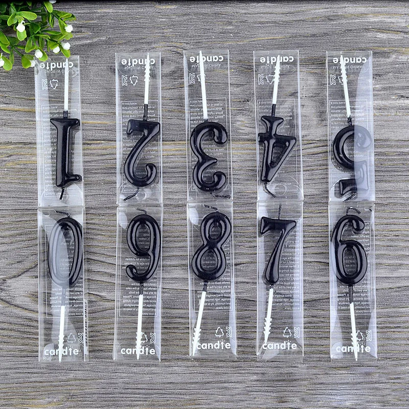 Creative Black Number Candles Smokeless Birthday Candles Cake Topper Dessert Decoration Festive Party Atmosphere Supplies
Creative Black Number Candles Smokeless Birthday Candles Cake Topper Dessert Decoration Festive Party Atmosphere Supplies