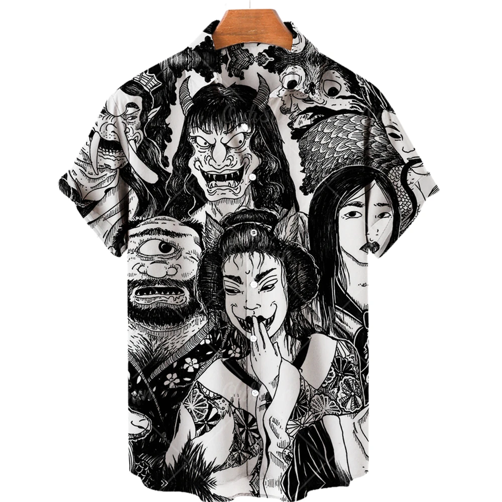 Hawaiian Men's Shirt, Japanese Animation 3D Printed Shirt, Horror Large Shirt, Retro Clothing, Summer 2022
Hawaiian Men's Shirt, Japanese Animation 3D Printed Shirt, Horror Large Shirt, Retro Clothing, Summer 2022