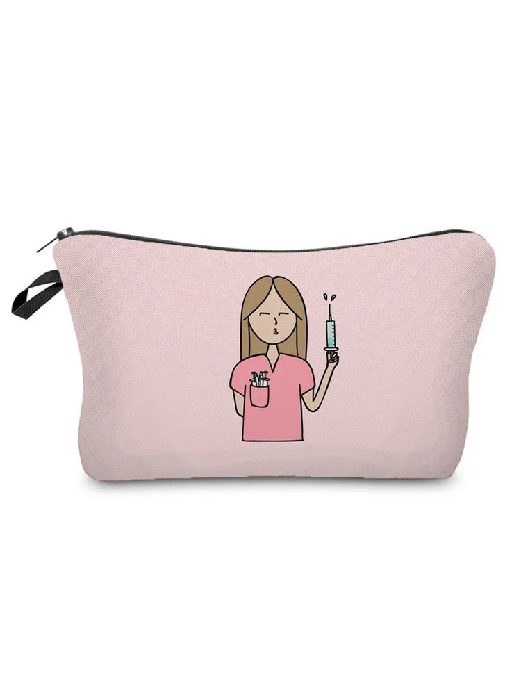 Double Sided Printed Nurse ECG Cosmetic Organizer Bag High Quality Storage Bags for Women Practical Women's Makeup Bag Handbags
Double Sided Printed Nurse ECG Cosmetic Organizer Bag High Quality Storage Bags for Women Practical Women's Makeup Bag Handbags