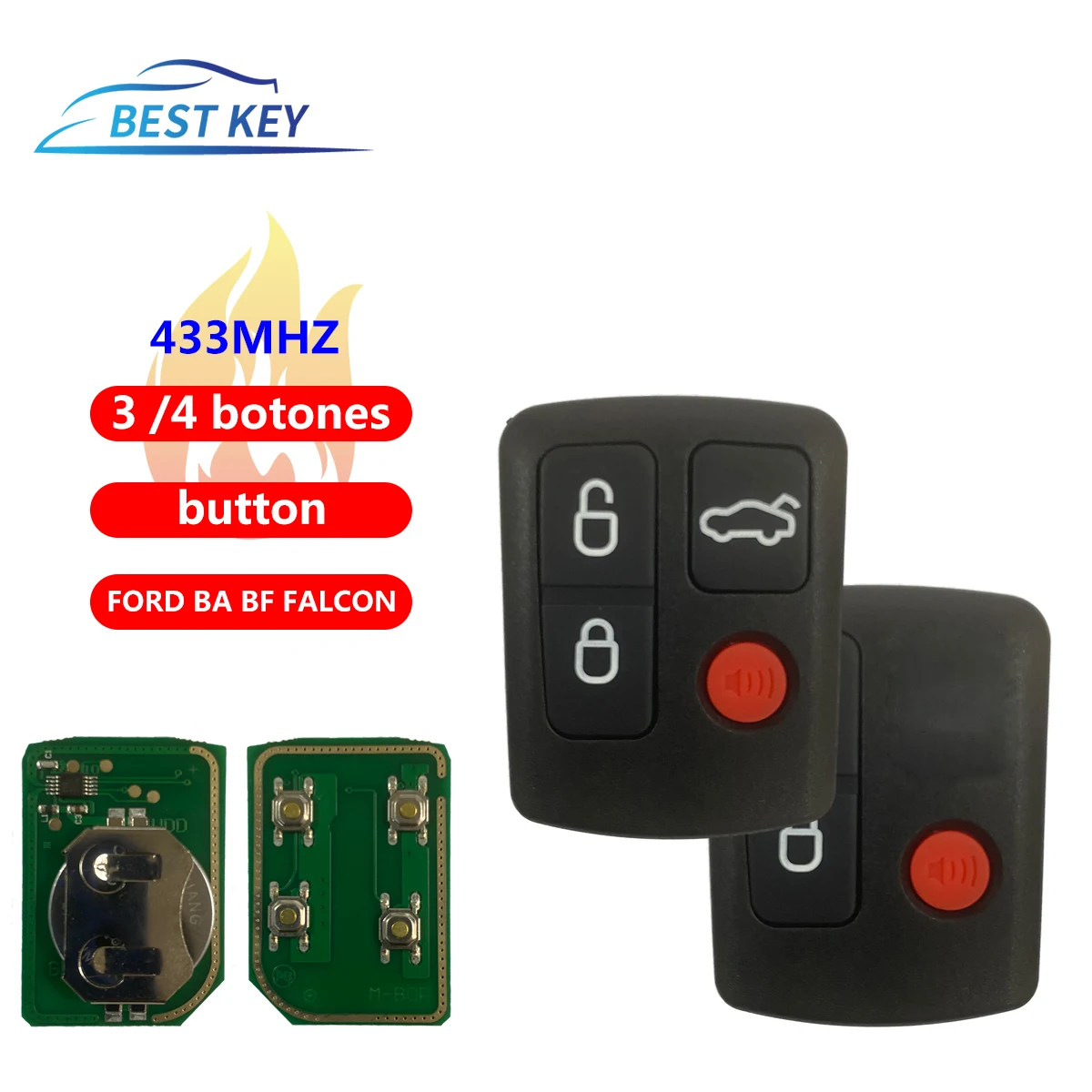 Лучший дистанционный ключ, брелок для ключа 433 МГц для Ford BA BF Falcon SX SY District XR6 XR8 FPV, умный сменный Полный Автомобильный ключ с 3/4 кнопками
Лучший дистанционный ключ, брелок для ключа 433 МГц для Ford BA BF Falcon SX SY District XR6 XR8 FPV, умный сменный Полный Автомобильный ключ с 3/4 кнопками