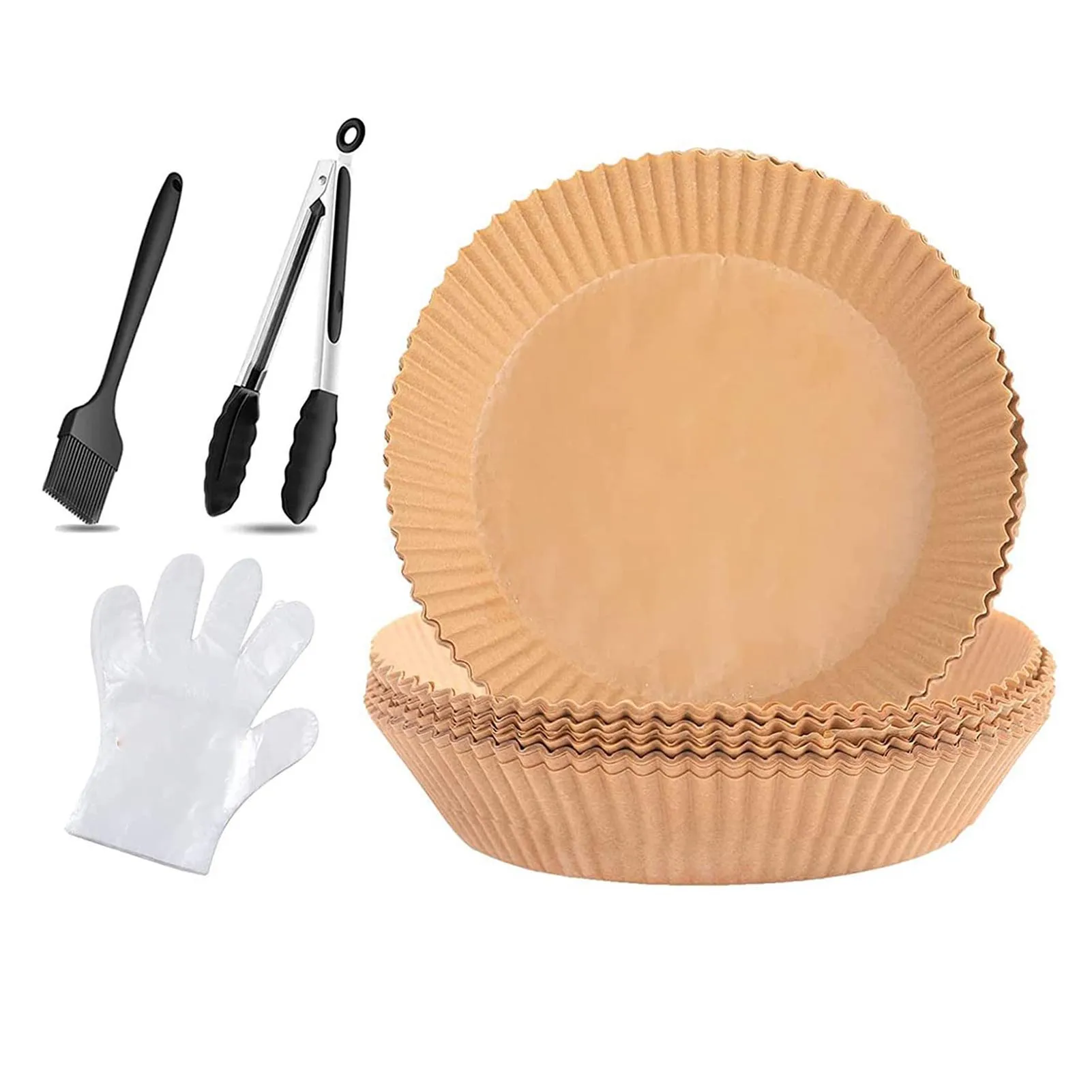 Paper Liner For Air Fryer Basket Non-Stick Baking Parchment With Food Tong And Baking Brush For Baking Oven Roasting Pan 7.8
Paper Liner For Air Fryer Basket Non-Stick Baking Parchment With Food Tong And Baking Brush For Baking Oven Roasting Pan 7.8