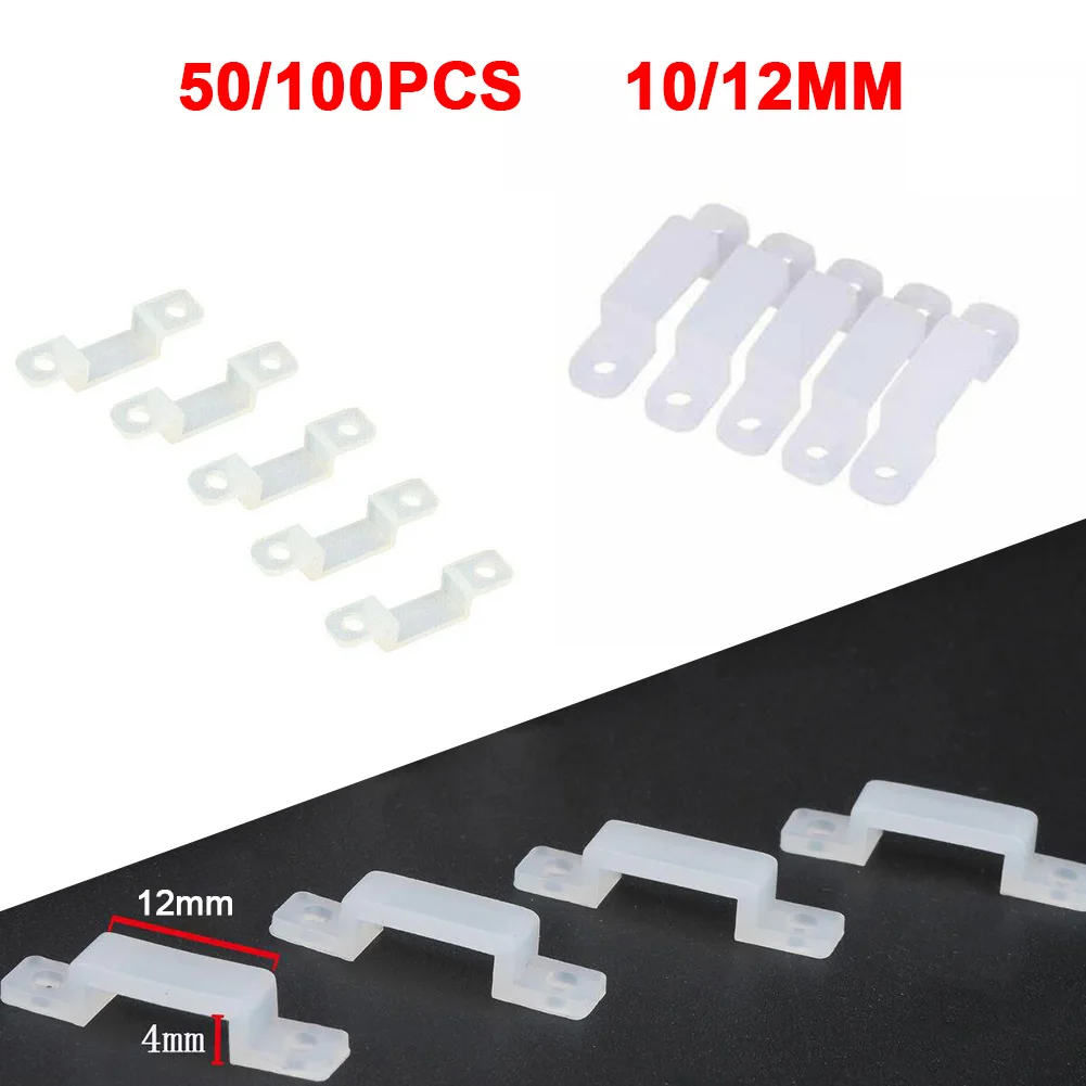 50/100X LED Strip Light Holder Soft Silicone Fixing Clip For Max 10/12mm Width For Fixing 3528/5050 LED Strip Light
50/100X LED Strip Light Holder Soft Silicone Fixing Clip For Max 10/12mm Width For Fixing 3528/5050 LED Strip Light