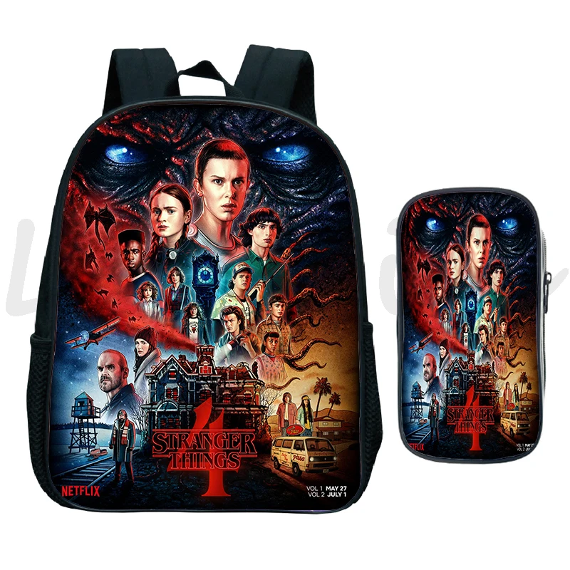 Children School Bag Stranger Things 4 Kindergarten Backpack Students Boys Girls Rucksack Pencil Bag 2pcs/Set Bags gift Mochila
Children School Bag Stranger Things 4 Kindergarten Backpack Students Boys Girls Rucksack Pencil Bag 2pcs/Set Bags gift Mochila