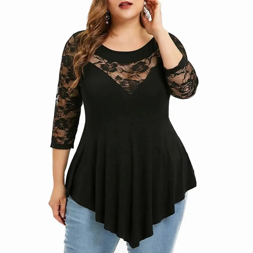 Sexy Autumn Half Sleeve Lace Shirt Women Casual Off Shoulder Tunic Tops Plus Size Hollow Sling Elegant T Shirt Blusas Femeninas 
Sexy Autumn Half Sleeve Lace Shirt Women Casual Off Shoulder Tunic Tops Plus Size Hollow Sling Elegant T Shirt Blusas Femeninas