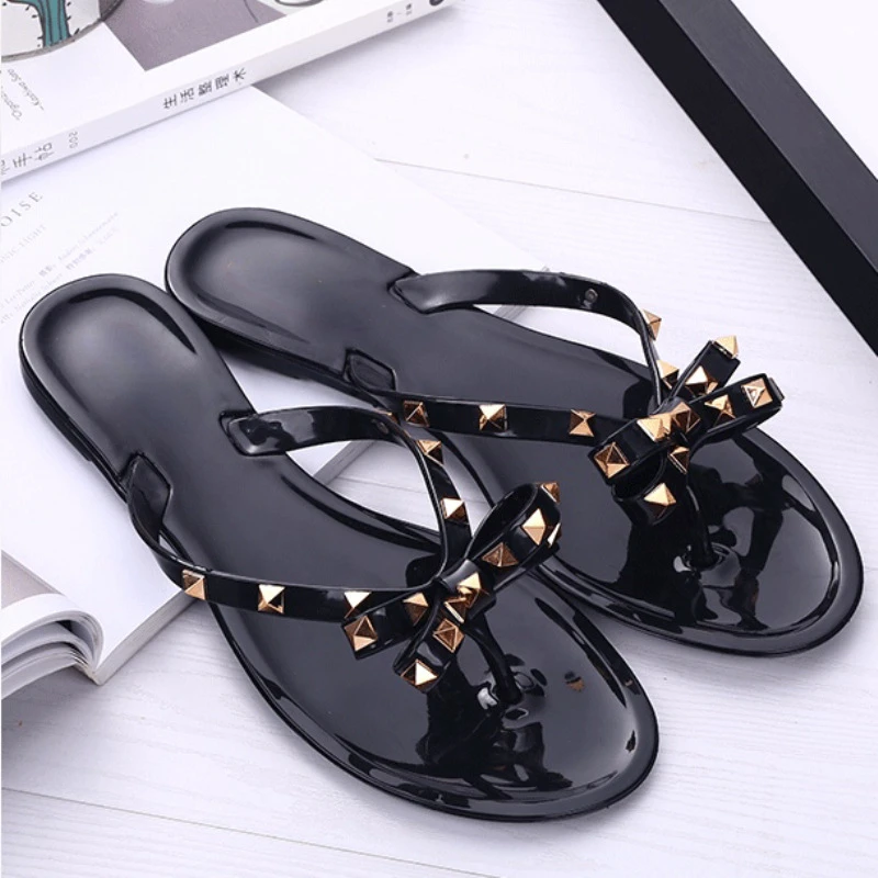 2022 New Rivet Bowknot Flip-flops Summer Orange Female Outing Plus Size Sandals And Slippers Jelly Crystal Shoes
2022 New Rivet Bowknot Flip-flops Summer Orange Female Outing Plus Size Sandals And Slippers Jelly Crystal Shoes
