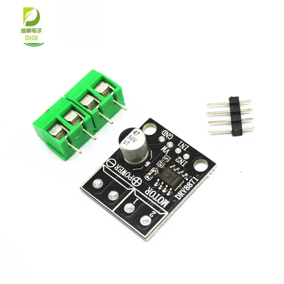 DRV8871 H-Bridge Brushed DC Motor Driver Breakout Board For Arduino PWM Control 3.6A Max Internal Current Sense 6.5V To 45V
DRV8871 H-Bridge Brushed DC Motor Driver Breakout Board For Arduino PWM Control 3.6A Max Internal Current Sense 6.5V To 45V