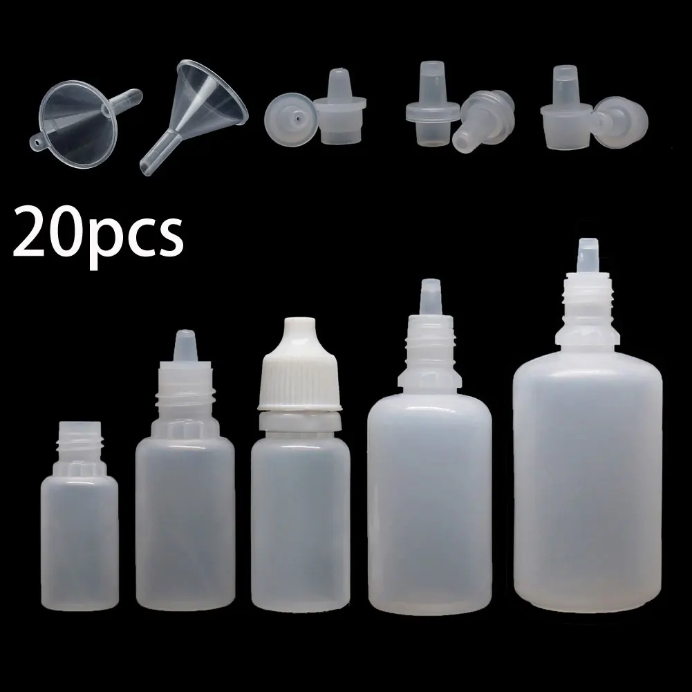 10pcs x 5ml-100ml Empty Squeezable Dropper Bottles PE Eye E Liquid Juice Oil Dropper Refillable Containers + Mini Funnels
10pcs x 5ml-100ml Empty Squeezable Dropper Bottles PE Eye E Liquid Juice Oil Dropper Refillable Containers + Mini Funnels