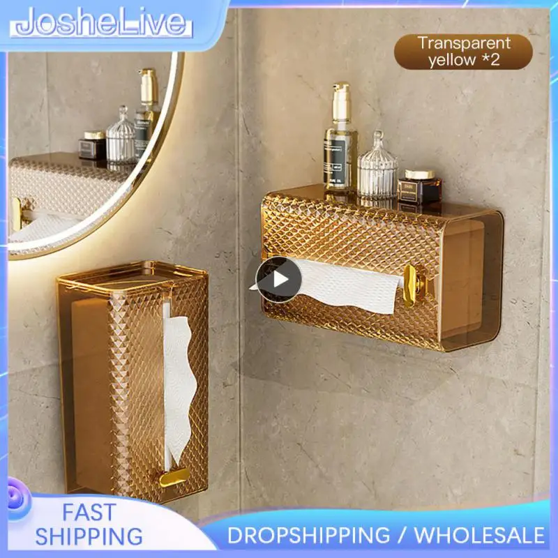 Household Tissue Shelf Wall-mounted Nodic Transparent Napkin Paper Case Household Supplies Towel Storage Box Plastic Adhesive
Household Tissue Shelf Wall-mounted Nodic Transparent Napkin Paper Case Household Supplies Towel Storage Box Plastic Adhesive