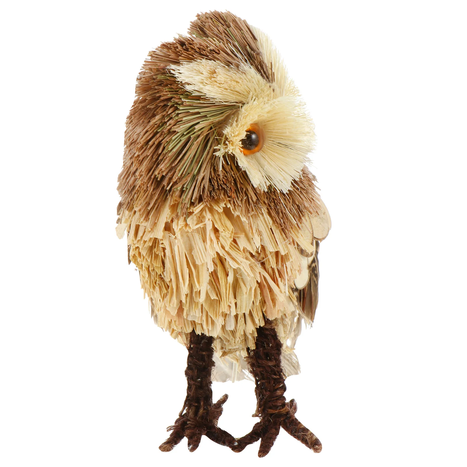 Straw Woven Night Owl Model Desktop Ornament Animal Shape Tabletop Adornment 
Straw Woven Night Owl Model Desktop Ornament Animal Shape Tabletop Adornment