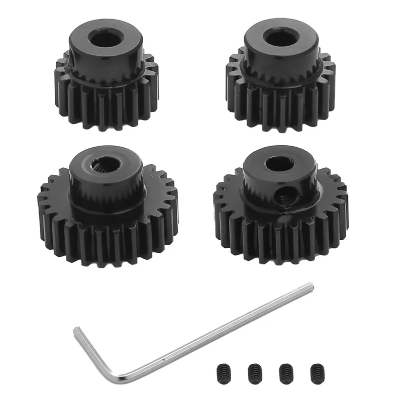 Металлическая Шестерня 18T 19T 23T 24T шестерни Мотор для Tamiya TT01 TT02 TB02 TA05