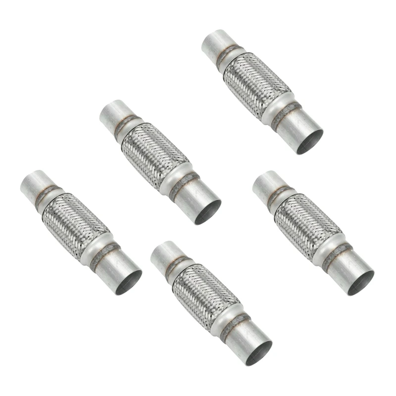 5X Exhaust Flex Pipe Stainless Steel Double Braid 2 X 6 Inch With Ends 10 Inch Long
5X Exhaust Flex Pipe Stainless Steel Double Braid 2 X 6 Inch With Ends 10 Inch Long