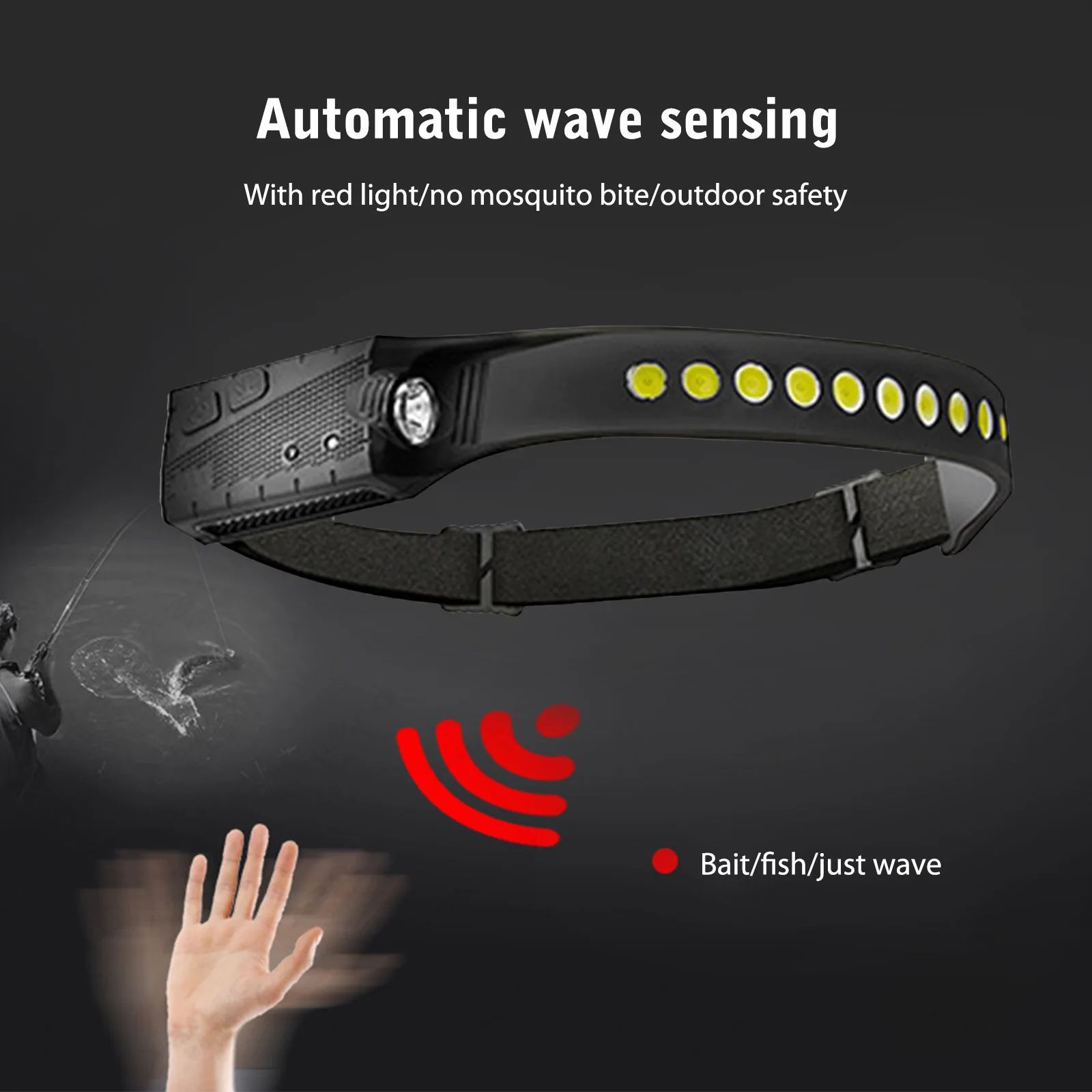 Головной мини-фонарик COB + XPE с зарядкой от USB, волнистые индукционные рыболовные фонарики, без мертвых углов освещения, легкий для кемпинга и пешего туризма
Головной мини-фонарик COB + XPE с зарядкой от USB, волнистые индукционные рыболовные фонарики, без мертвых углов освещения, легкий для кемпинга и пешего туризма