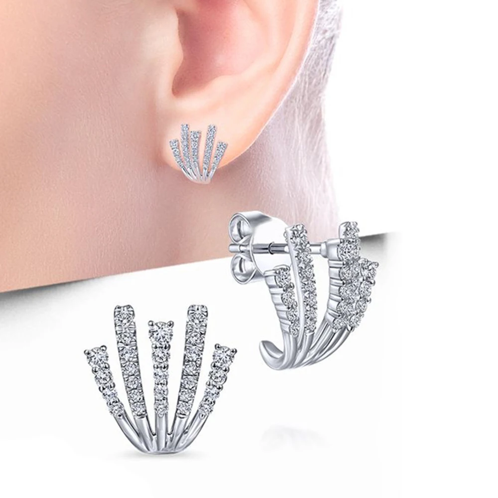 Huitan Hot Claw Stud Earrings High Quality Silver Color Luxury Fashion Women Ear Accessories Birthday Gift Drop Shipping Jewelry
Huitan Hot Claw Stud Earrings High Quality Silver Color Luxury Fashion Women Ear Accessories Birthday Gift Drop Shipping Jewelry