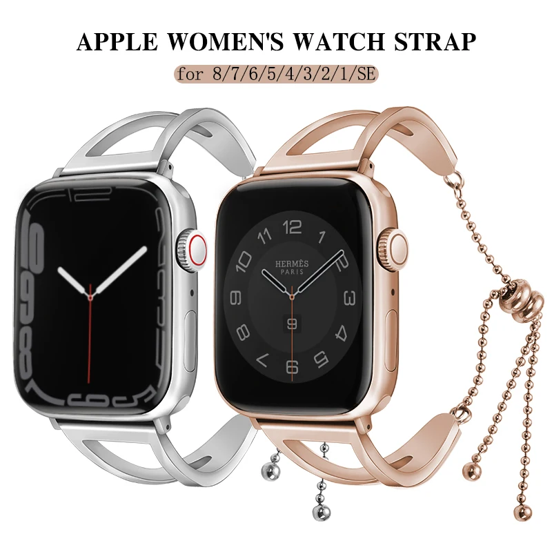 Women Strap For Apple Watch Band 40mm 44mm 38mm 42mm Stainless Steel Metal Belt Correa Bracelet iWatch Ultra Series 3 4 5 Se 6 7
Women Strap For Apple Watch Band 40mm 44mm 38mm 42mm Stainless Steel Metal Belt Correa Bracelet iWatch Ultra Series 3 4 5 Se 6 7
