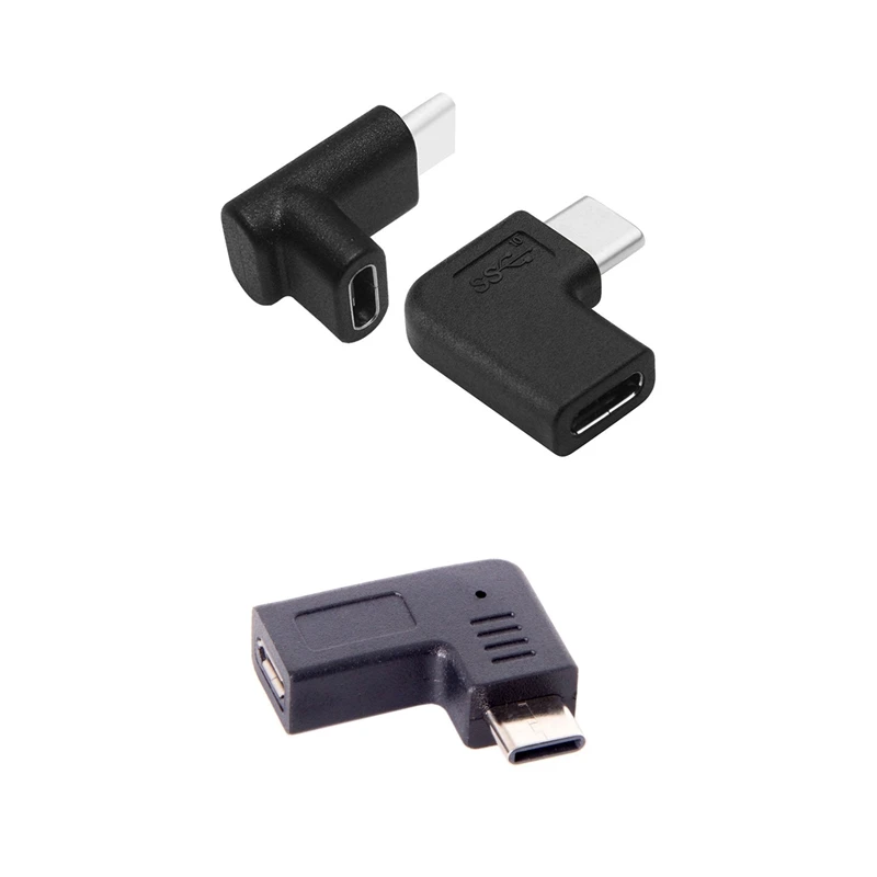 USB-C Type-C Male To Micro-USB 2.0 5Pin Female Data Adapter & 90 Degree USB C Type C Male To Female Adapter
USB-C Type-C Male To Micro-USB 2.0 5Pin Female Data Adapter & 90 Degree USB C Type C Male To Female Adapter