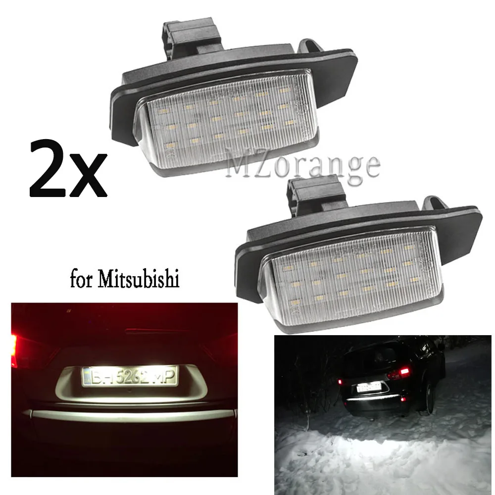 

LED number License Plate Light for Mitsubishi OUTLANDER XL(CW) 2006-2012 Lancer Sportback 2008~2012 Plate lights Car accessories