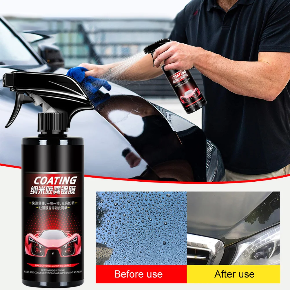 500ML Car Nano Coating Agent Crystal Plating Car Paint Protection Anti-Aging Non-Scratch Hydrophobic Car Polishing with Towel
500ML Car Nano Coating Agent Crystal Plating Car Paint Protection Anti-Aging Non-Scratch Hydrophobic Car Polishing with Towel