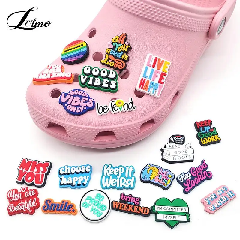 5pc Inspirational Phrases Motivational Words PVC Shoe Charms Accessories DIY JIBZ Sandals Garden Shoe Decoration Kid Gifts
5pc Inspirational Phrases Motivational Words PVC Shoe Charms Accessories DIY JIBZ Sandals Garden Shoe Decoration Kid Gifts