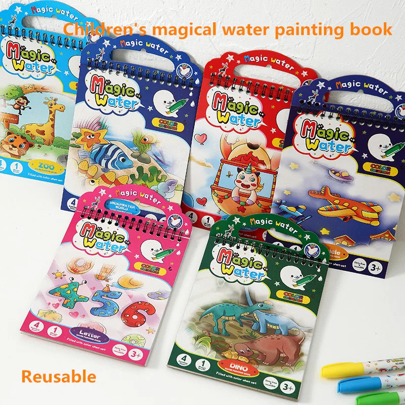 1Pcs Children's DIY Water Painting Book Repeated Graffiti Water Painting Magic Magic Game Baby Early Education Educational Toys
1Pcs Children's DIY Water Painting Book Repeated Graffiti Water Painting Magic Magic Game Baby Early Education Educational Toys