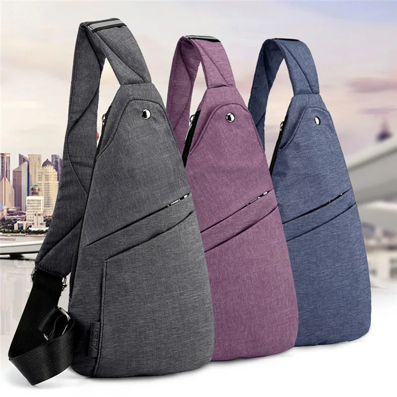 

Men Shoulder Bag Leisure Waterproof and Hard-Wearing Oxford Cloth sport Crossbody Outdoor Chest Bag Daily Picnic Travel Package