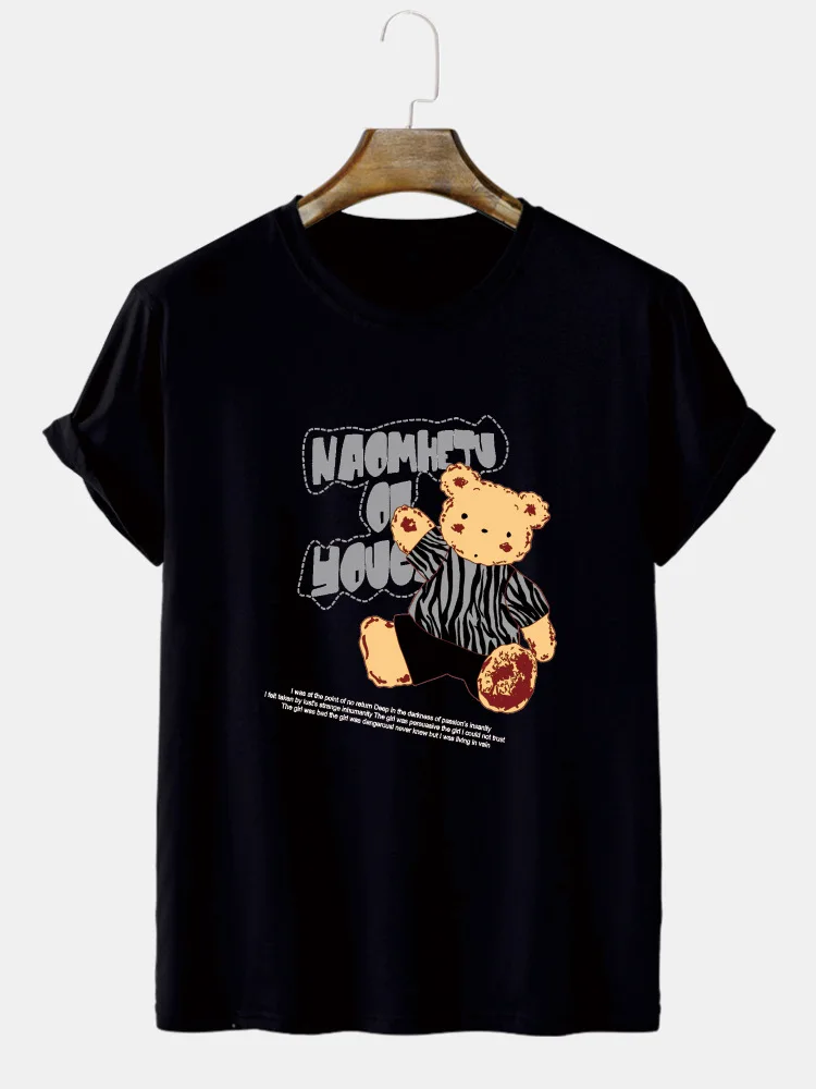 men's summer 2022 cotton oversized bear print T-shirt European and American trend brand loose casual round short-sleeved top
men's summer 2022 cotton oversized bear print T-shirt European and American trend brand loose casual round short-sleeved top