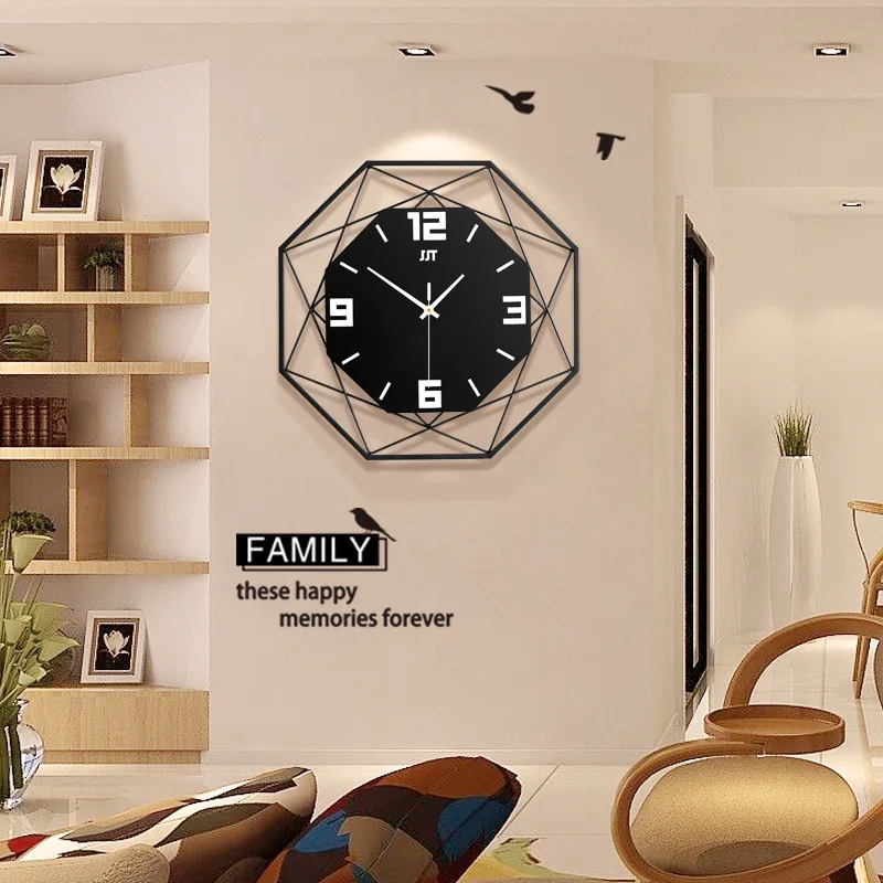 European simple fashion wall clock Nordic home living room wall decoration square wall clock wall hanging decoration 43x43CM
European simple fashion wall clock Nordic home living room wall decoration square wall clock wall hanging decoration 43x43CM